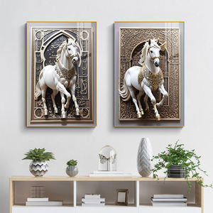 Peinture sur toile directe d'usine, art mural, effet 3D, impression de cheval, affiche, décoration intérieure personnalisée, peinture murale - Product Image 3