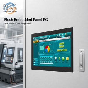 15.6 Inch OEM Embedded Fanless Industrial Panel PC with Capacitive <b>Touch</b> <b>Screen</b> for CNC Machine Control and Factory Automation - Product Image 3