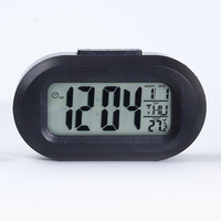 Horloge numérique de bureau, rétroéclairage, multifonction, alarme de bureau, décorations LED, petit format, calendrier électronique