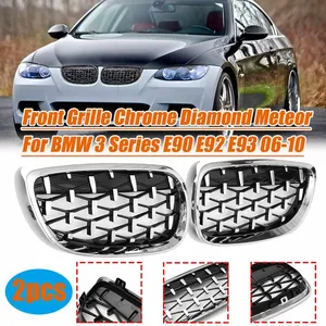 Grilles de calandre style diamant pour BMW Série 3 E90 E92 E93 2006 2007 2008 2009 2010 2011 2012 2013 2014 2015 Grilles de course - Product Image 1