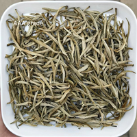 Teh Hijau Jasmine Silver Tip dengan Aroma Bunga Melati, Teh Hijau Yin Zhen Jarum Perak Beraroma Melati, Teh Hijau Jarum Perak Campuran Melati