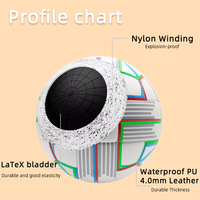 LEIJIAER TOP Racing ballons de football à liaison thermique, BON PU cuir épais football Durable et élastique Peut être douanier