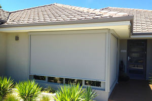 Windproof Patio Cơ Giới Ngoài Trời Con Lăn Mái Hiên Mù Bảo Mật Bóng Râm - Product Image 4