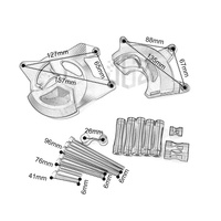Protecteur de Moteur en Aluminium pour Moto, Protection Latérale Gauche et Droite, pour HONDA CB300R, Accessoires