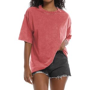 T-shirt oversize vintage grunge pour femme, manches courtes, coton, décontracté, col rond, coupe ample, tendance - Product Image 1