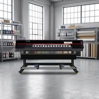 Nueva Impresora Multifuncional de Inyección de Tinta Eco Solvente de 1.6m I3200 con Doble Cabezal de Alta Velocidad 4800dpi Totalmente Automática para Interiores/Exteriores