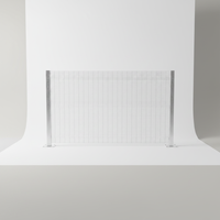 8ft 10ft Hoge Beveiligingshekpanelen 358 Yard, 76x12.7mm Anti-Klim Gelast Gaas, HDG Poedercoating, Industriële Veiligheid Australië Eco