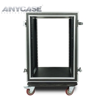 Rack en bois 19 pouces 6U DJ Road Case avec espace de mixage supérieur