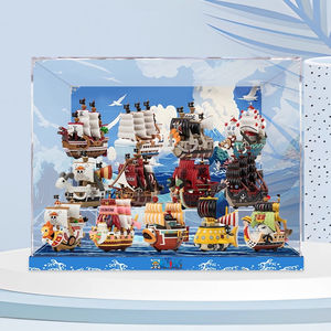 Für Mart One Piece Great Line Serie Flache Werbe-Displaybox Staubschutz Spielzeug-Organizer Transparente Figuren-Aufbewahrung Einfach - Product Image 1