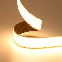 Bande lumineuse LED COB de 30 mm de large, 24 V, blanc chaud 3000 K, 1600 LED, 22000 lm, ultra-lumineuse, 5 rangées de LED COB, CRI 90+, 160 W, dimmable