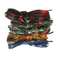 Lacets pour hommes, personnalisés, vente directe d'usine, emballage de chaussures, haut de gamme, Logo personnalisé en Polyester imprimé, facile à utiliser,