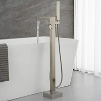 Robinet de douche sur pied en laiton pour baignoire, fabriqué en Chine