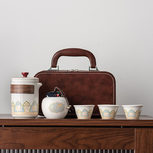 Travel Tea Set Portable Tea Set Small Set Outdoor Tea Pot Quick Cup Gift Gift Box Wholesale - Product Image 3