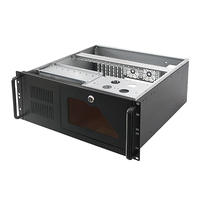 Caja de servidor de computadora ATX de 19 pulgadas con bloqueo para chasis de servidor de montaje en rack 4U de seguridad de datos