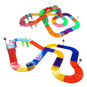2025 bricolage tige jouets aimant blocs magnétique piste de course voiture ensemble pour enfants jouets éducatifs <span class=keywords><strong>Magnatiles</strong></span> jouets pour enfant - Product Image 4