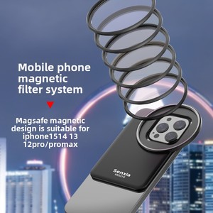 Nouveau support magnétique pour objectif ND CPL effet étoile, filtre noir <span class=keywords><strong>Pro</strong></span>-<span class=keywords><strong>mist</strong></span> avec objectif pour téléphone compatible avec iPhone 16/14 <span class=keywords><strong>Pro</strong></span> Max - Product Image 3