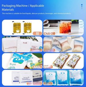 Automatic <b>Liquid</b> Packaging Machine for Granules Sugars <b>Coffee</b> Beans Measures Seals Three Sides for Film Food Packaging - Product Image 4