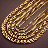 Collier chaîne cubaine en acier inoxydable plaqué or pour hommes et femmes, chaîne gourmette épaisse style hip-hop, bijou de mode