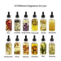 Huile Multi-Usages Bio Naturelle Marque Blanche Visage, Corps et Cheveux Mélange Huile de Massage Aux Fleurs