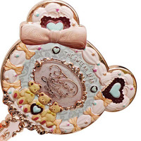 Miroir de poche rond grossissant simple face pour maquillage, série Sweete Bear, motif ours mignon