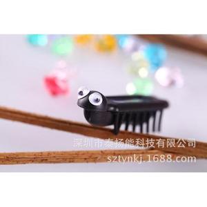ของเล่นแมลงหลายขาพลังงานแสงอาทิตย์ สีดำ รูปทรงสัตว์ ทำจากพลาสติก ABS ขนาด 631520 มม. ของเล่นวิทยาศาสตร์และวิศวกรรมสำหรับเด็ก - Product Image 1