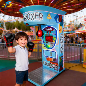 Machine de jeu d'arcade de boxe pour enfants à monnayeur, avec prise universelle en <span class=keywords><strong>plastique</strong></span> haute durabilité 110-240V, lumière clignotante et son réaliste - Product Image 4