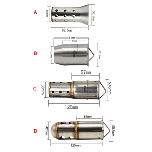 Silencieux Universel DB <span class=keywords><strong>Killer</strong></span> 51mm 60.5mm pour YAMAHA HONDA Silencieux de Moto Silencieux Éliminateur de Son Réducteur de Catalyseur - Product Image 3
