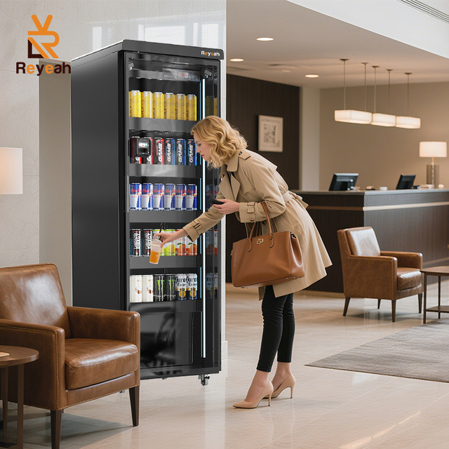 Smart AI Combo Vending Machine Digital Kiosk for Drinks Snacks Open Door with Card Payment System Smart Fridge Vending Kiosk
