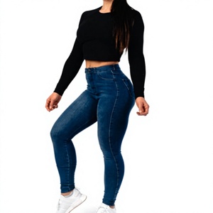 Streetwear Style Casual Loose Fit Baggy Denim Light <b>Vintage</b> Solid Breathable 100% Cotton High Waist <b>Women's</b> Overalls <b>Jeans</b> - Product Image 1