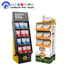 Expositor de Cartón para Golosinas de Mascotas, Expositor de Suelo para Comida de Perros y Gatos, Expositor de Gancho de Papel Corrugado para Tiendas Minoristas - Product Image 1