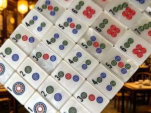 <span class=keywords><strong>Jeu</strong></span> de Mahjong Américain de Luxe en Résine Peinte à la Main, 160 Pièces Complet avec Jokers et Chiffres Arabes, <span class=keywords><strong>Jeu</strong></span> de Table Familial - Product Image 5