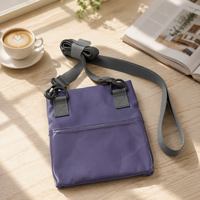 Sac bandoulière mini personnalisable, avec sangle réglable, pour les courses quotidiennes, les voyages et les sports