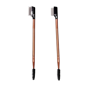 Premium Double Spoolie and Metal Comb for <strong>Brow</strong> Wax Double Sided Metal Comb Brush Lash Eyebrow Cosmetic Makeup Eyelash <strong>Extension</strong> - Product Image 1