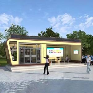 Station de service urbaine intelligente de conteneur mobile de station pour le bien-être public Capsule d'utilisation de magasin d'atelier d'appartement de tourisme culturel - Product Image 3