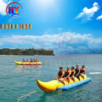 Bateaux banane gonflables en PVC à tube unique pour la vente en gros OEM, populaire pour les parcs aquatiques, les îles flottantes extérieures et les aventures en mer