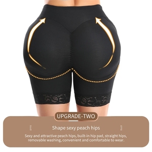 Shorts gainants pour femmes avec rembourrage de hanche en dentelle ferme, <span class=keywords><strong>culotte</strong></span> releve-fesses, fajas colombiana, body shaper, amélioration des hanches, vêtements de mise en forme avec effet push-up - Product Image 5