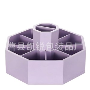 <b>Rotating</b> Pen Holder With Partitions Multi Functional <b>Desk</b> Storage Box For Pens Paintbrushes And Stationery Organizing - Product Image 4