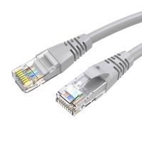 Cable de Conexión Plano FTP de PVC Verde Kneysum de 0.5m, 32AWG, 8 Conductores de Cobre Trenzado CAT6 con Fibra G652D, China