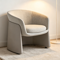Chaise d'appoint de loisirs rembourrée avec cadre en contreplaqué moulé et petites roulettes, idéale pour salon et hôtel - Meilleures ventes