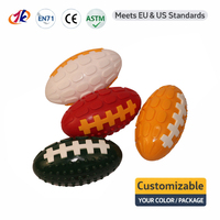 Juguete Masticable de Rugby para Perros TPR, para Masticadores Agresivos, con Superficie Texturizada, Entrenamiento Interactivo, Fábrica OEM ODM
