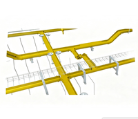 Caisson de câblage optique industriel en PVC/ABS jaune LSZH, personnalisable, pour la pose de câbles optiques dans les salles informatiques IDC