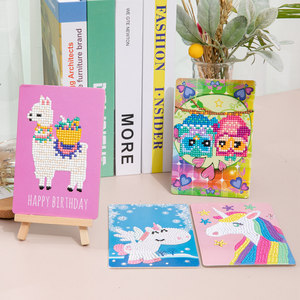 Fatto a mano Mini cartone animato gatto cristallo pittura di diamante dalla fabbrica di cina fai da te stile moderno con acrilico e materiale plastico per i bambini - Product Image 2