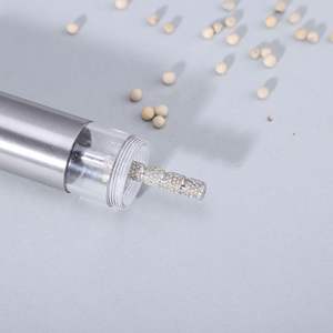 Juego de Molinillos Manuales de Sal y Pimienta de Acero Inoxidable con Empuje de Pulgar, Molinillos de Especias y Salsas con Soporte Metálico, Utensilio de Cocina - Product Image 4