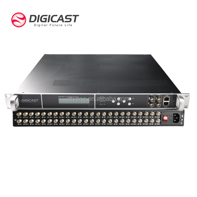24 Channels FTA Tuners DVBS S2 ASI Input Professional Receiver Digital TV Receiver