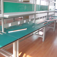 Mesa de Trabajo para Línea de Ensamblaje ESD, Herramienta de Taller Antiestática, Banco de Trabajo Portátil para Reparación de Computadoras