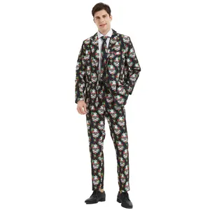 Men's Funny Ugly Halloween Costume For Adults Polyester Party Dress Up Suit With Pants TV Movie Inspired