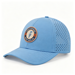 Custom a Frame Unstructured Sports Outdoor Golf Rope Hat <b>Vintage</b> <b>Caps</b> Flat Brim 5 Panel Baseball Hat - Product Image 3