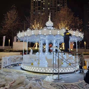 Xe Kéo Trẻ Em Chất Lượng Tốt Nhất 12 Chỗ Băng Chuyền Nhỏ Sang Trọng Để Bán Băng Chuyền Ngựa Công Viên Giải Trí - Product Image 5