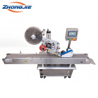 Machine d'étiquetage horizontale automatique Zhongjie Electric à rouleaux, contrôlée par PLC, motorisée, avec écran tactile, haute précision, haute performance