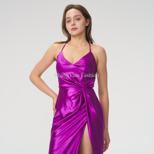 Nouvelle Robe Longue Blanche Élégante à Fente Haute pour Demoiselle d'Honneur, Robes de Soirée et de Bal pour Femme – Collection Été - Product Image 6